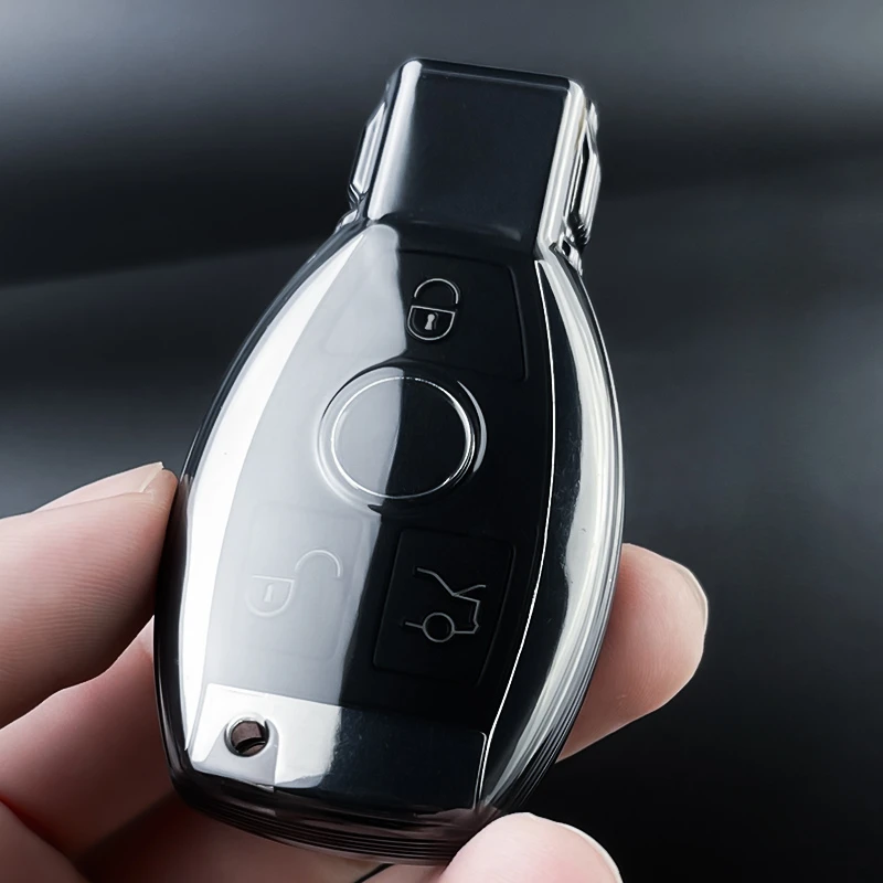 TPU Car Remote Key Case Cover Shell Fob For Mercedes Benz A B C E R Class GLS GLA GLK GLC CLS CLA AMG W204 W205 W212 W463 W176