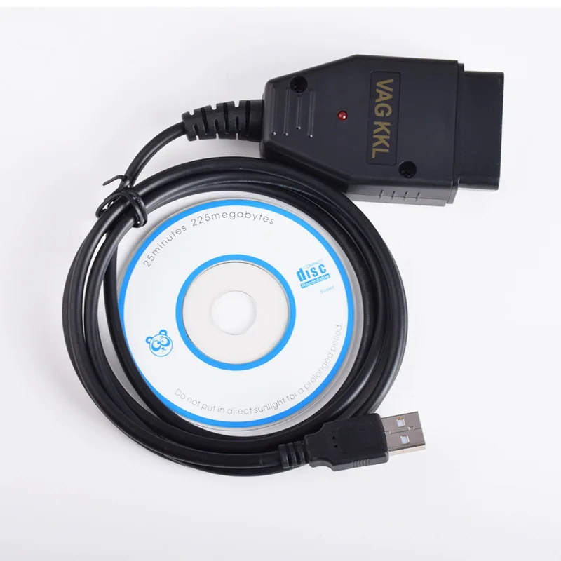 

No Switch OBD2 Cable VAG KKL 409.1 USB Interface Car Diagnostic Cable for Audi/VW Car Accessories Auto Tools OBD Black Cable