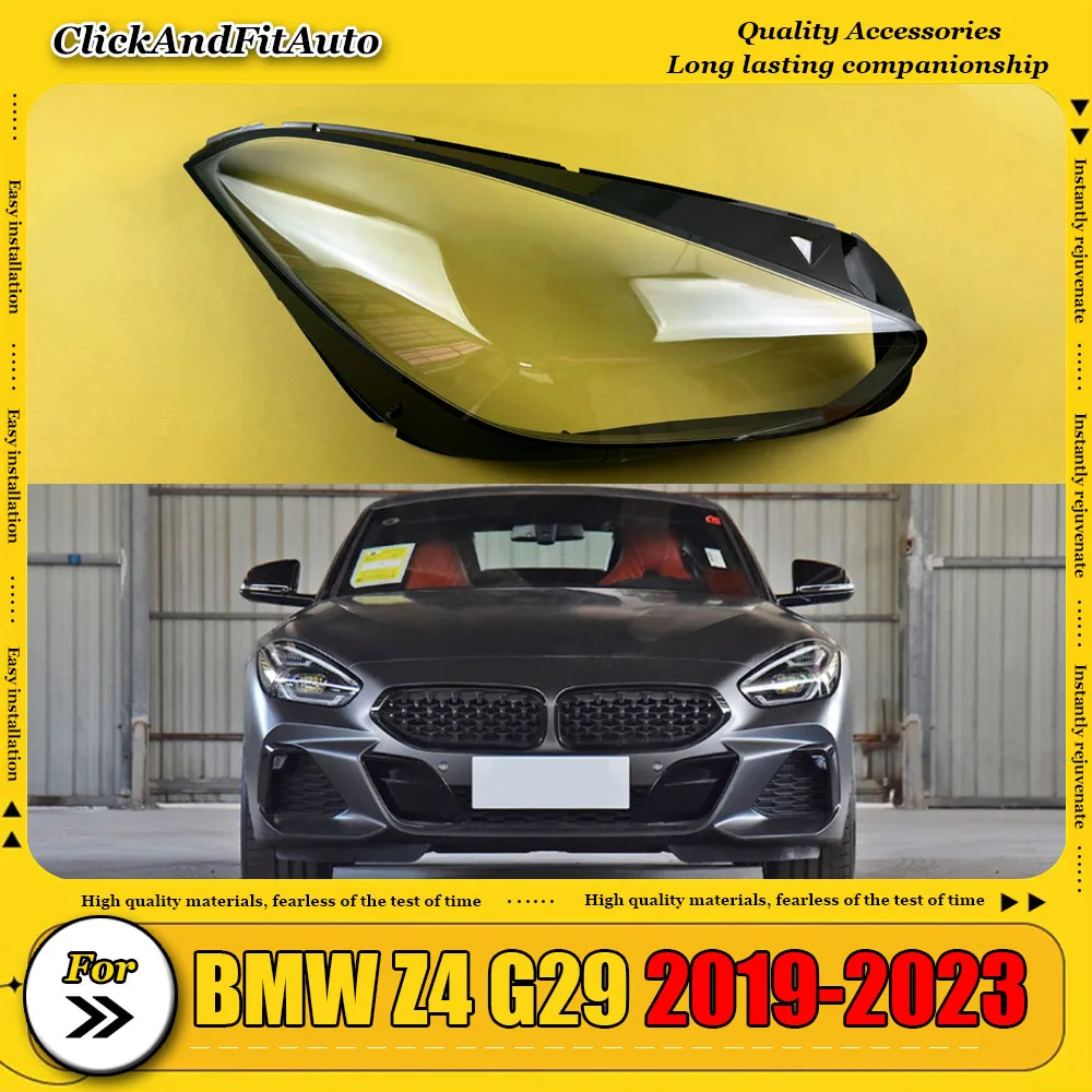 

For BMW Z4 G29 2019-2023 Headlamp Cover Transparent Lampshade Headlight Shell Mask Lens Plexiglass