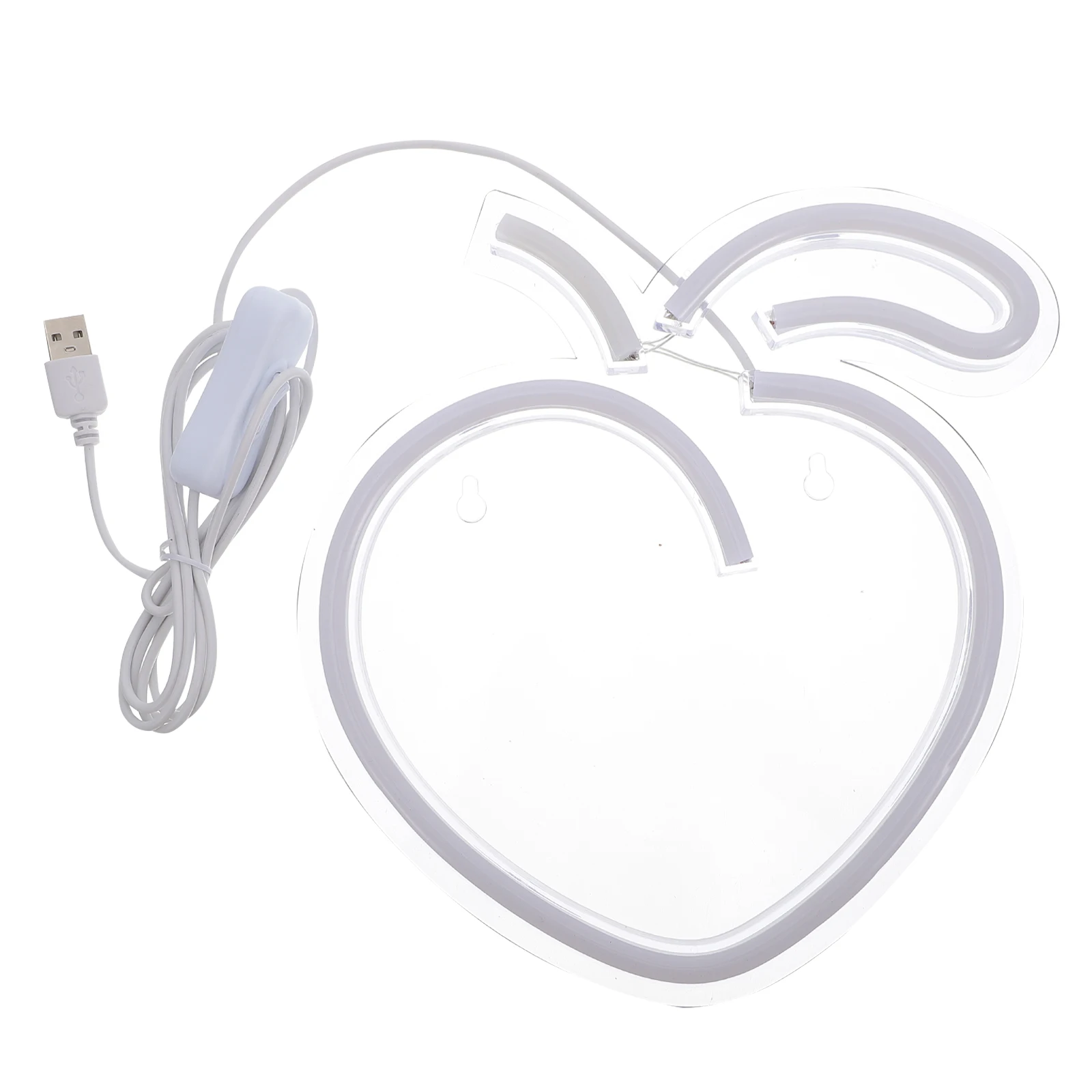 

Peach Shaped LED Lamp USB Powered Night Light Decorative Signs for Bedroom Living Room Study Office Gentle Lighting