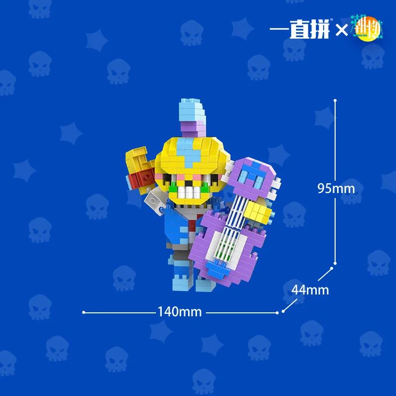 Cartoon Robot Game Building Blocks Creative 3D DIY Assembled Model Dalier Monster Micro Brick Figures Kid Toys For Birthday Gift