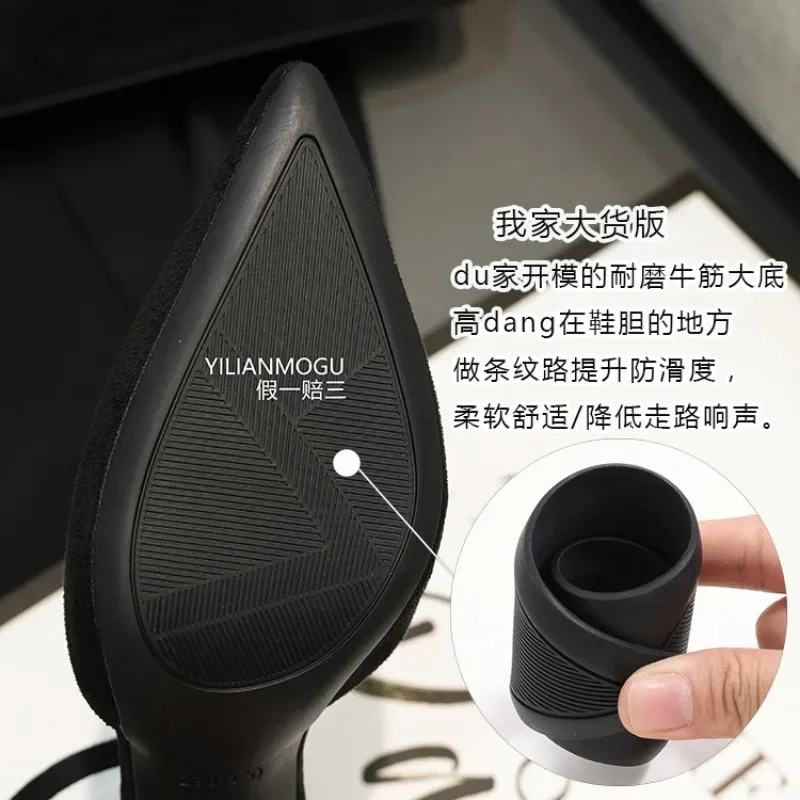 Comemore 활 블랙 하이힐 샌들, 레이스업 솔리드 여성 신발, 얇은 힐 버클, 여성 샌들 연회 패션, 2024 여름