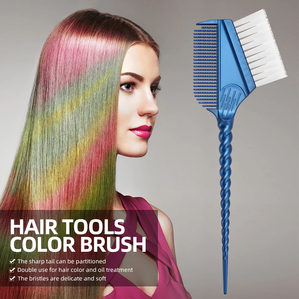 Friseur-Haarfärbepinsel mit Doppelkopf, Rutschfester Farbcreme-Pinsel, Haarfärbepinsel, Haarfärbemittel-Applikator, Staubpinsel-Werkzeug – Detail 1