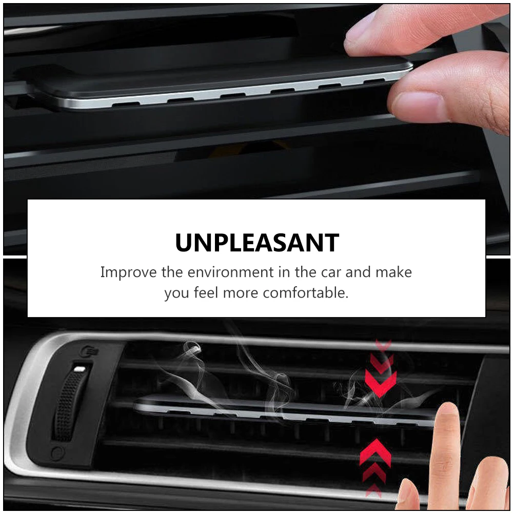 

Creative Car Aroma Clip Silver Mini Air Purifier Fragrance Pads Remove Odors Mini Purifier Car Bedroom Office Use