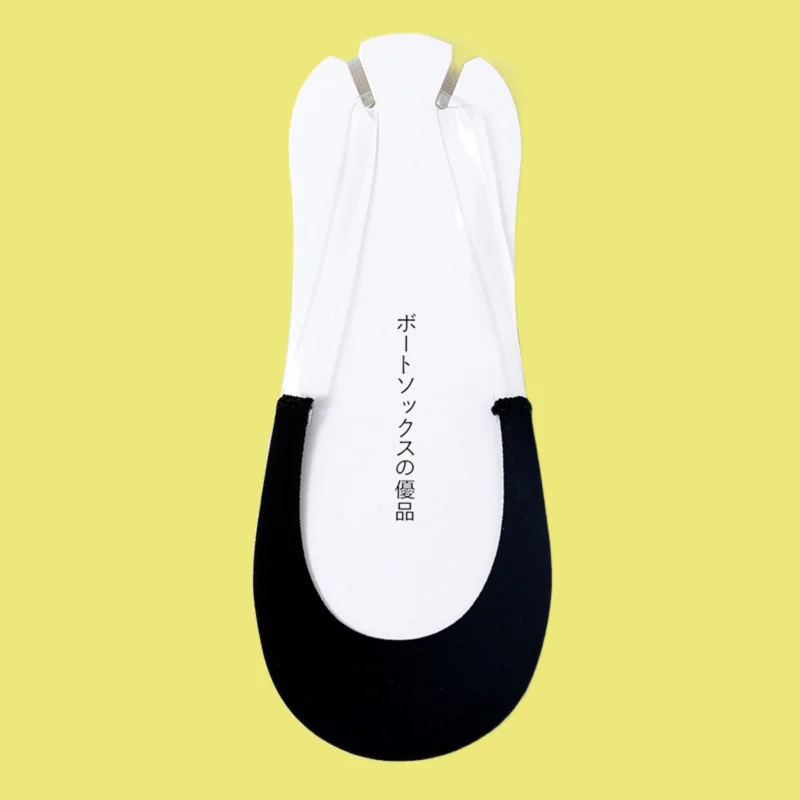 2/5 Pairs New Half-palm Shallow Mouth Invisible Non-slip Sweat-absorbing No-heel Socks Half-foot Sling Ice Silk Boat Socks