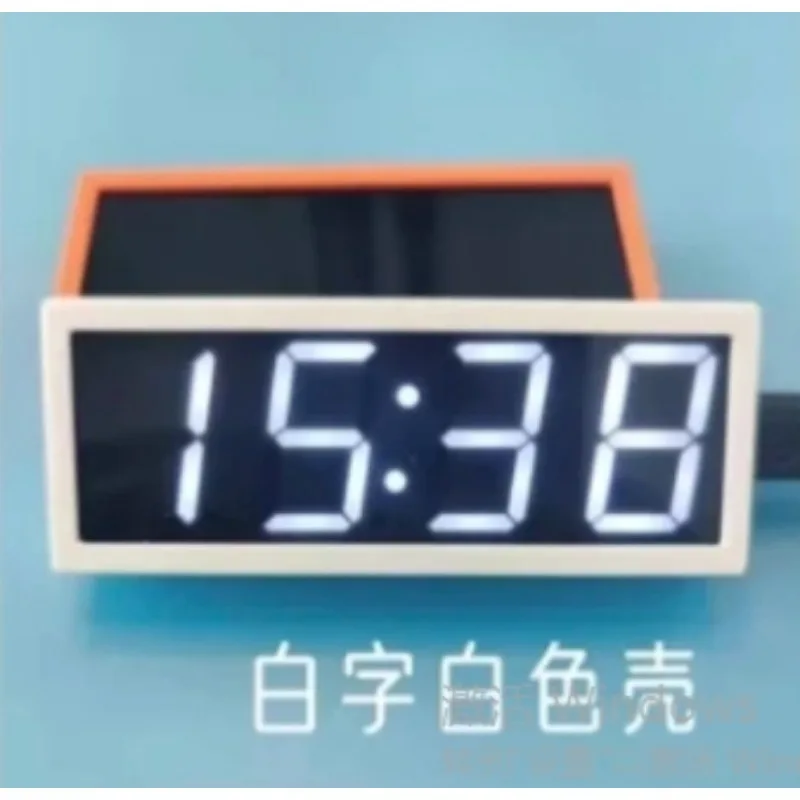 NTP خدمة الوقت مزامنة الوقت التلقائي 0.8 بوصة أنبوب رقمي LED وحدة الساعة يعتم ذكي