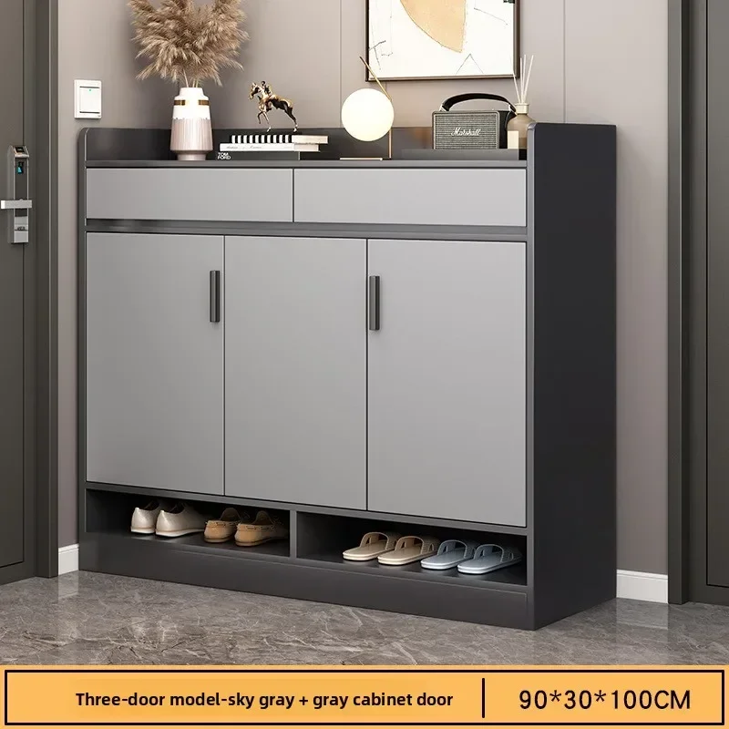 

Shoe Cabinet Modern Simple Entry Corridor Large Capacity Storage And Storage Integrated Entrance Cabinet With Shoe Rack Factory