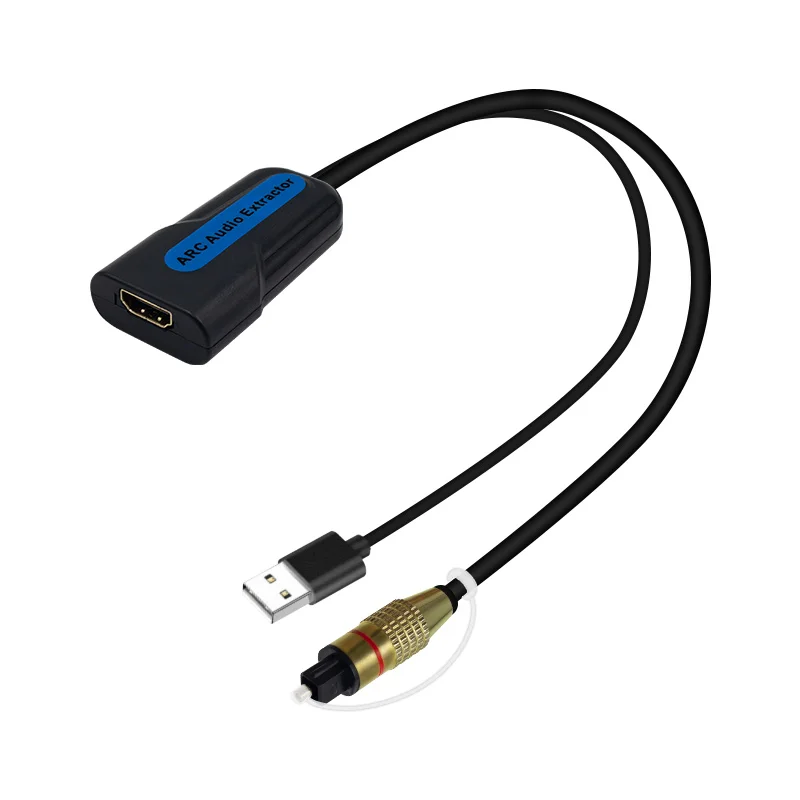 HDMI All in One ARC Audio Extractor Converter Cable Extract Digital Audio from TV ARC Port to Optical SPDIF Toslink