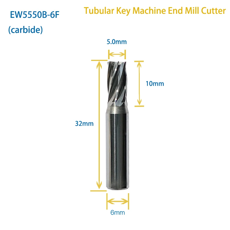 Tubular Key Cutter For Tubular key Barrel Keys on Manual Key Cutting Machine Locksmith Tools