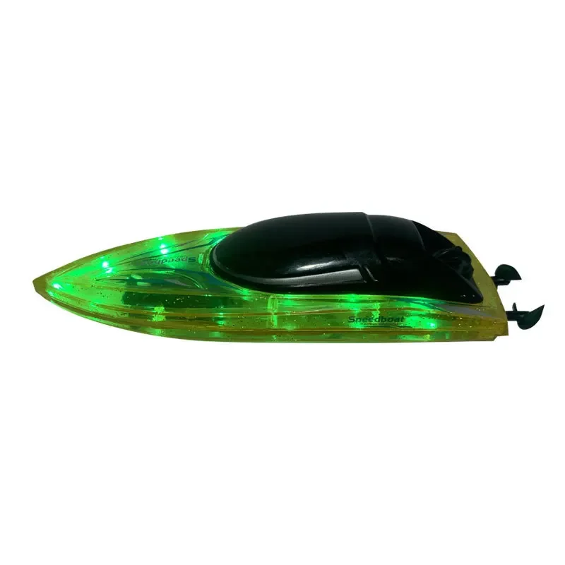 Barcos rc 2.4ghz água interruptor de lancha de alta velocidade luzes de reinicialização navio de controle remoto à prova dwaterproof água brinquedo das crianças meninos barcos elétricos