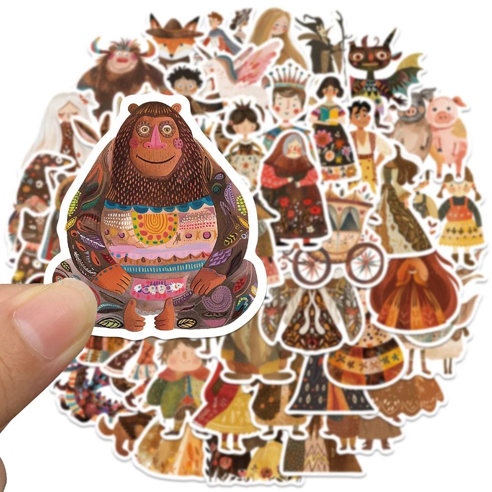 

10/30/50pcs Classic Retro Fairy Tale Character Stickers Cute Anime Graffiti Sticker Scrapbook Phone Laptop Cartoon Decals Decor