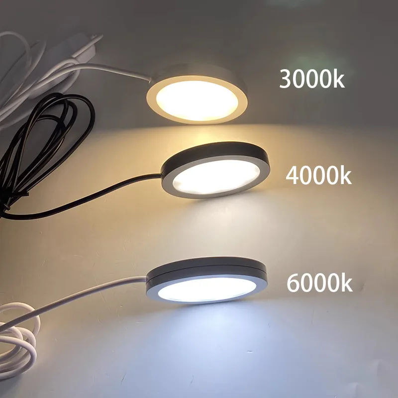 Projecteur USB 5V 3W, Installation de Surface avec interrupteur, Mini plafonnier LED Simple, pour armoire à vin, Ultra fin, 8mm