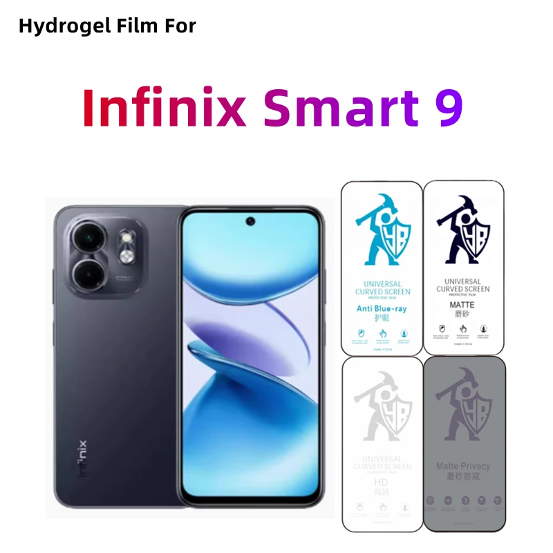 Película de hidrogel mate para Infinix Smart 9 HD, Protector de pantalla para Infinix Smart 9, cuidado de los ojos, privacidad, protección mate antiespía, 2 uds.
