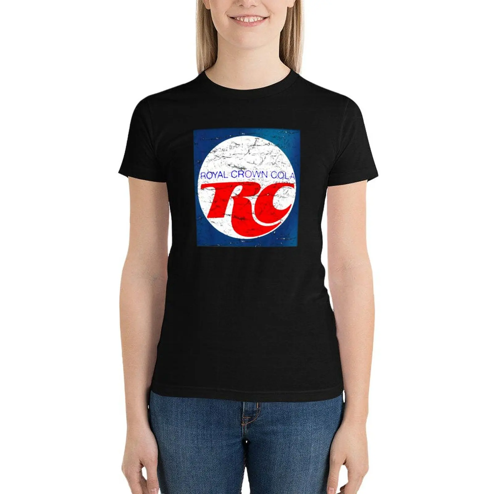 Vintage RC Cola design T-Shirt tees graphics tops Women