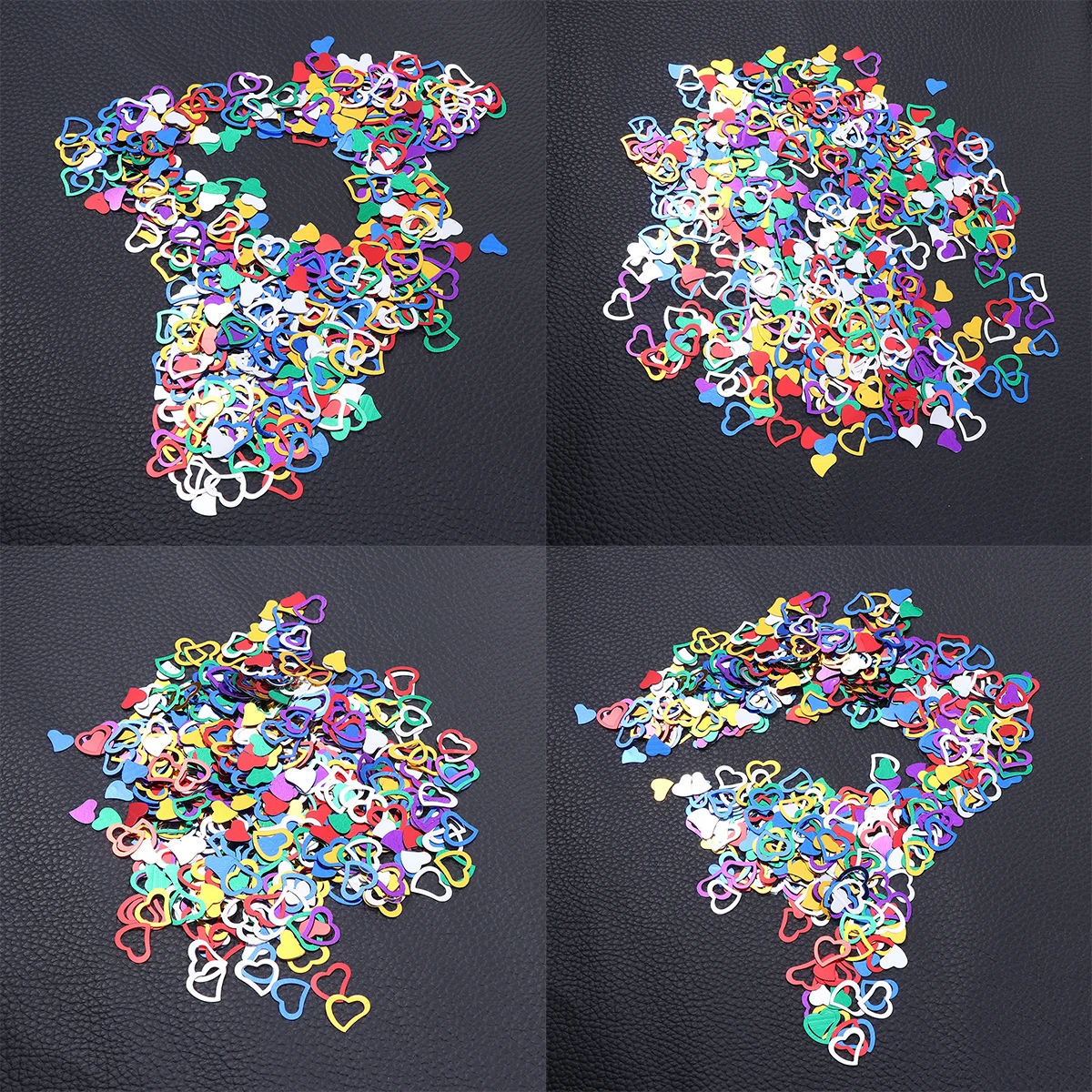 

3000 Pcs Peach Heart Sprinkle Props Table Confetti Colorful Shape Dining Room Decor