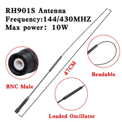 Diamond RH901S UHF/VHF touristes bande 144/430MHz BNC mâle antenne pour Moto ICOM IC-V8 IC-V80/V80E IC-V82 IC-V85 Walperforated Talkie Radio