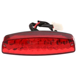 LED 3Wire 12V Brake Stop Light License Taillight Red For ATV Off-road Motorcycle Running Tail Light Universal 12V Red