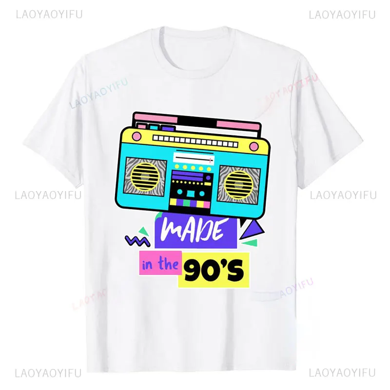 I Love The 80s&90s Clothes for Women Men Party Unisex Cotton T-Shirt Tops & Tee Designer Casual  Streetwear Short-sleev Clothing