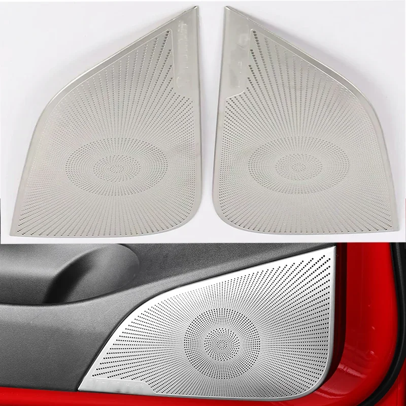 New For Tesla Model 3  2017-2020 Accessories Front Column Roof Horn Hood  Speaker Cover Decorative Sequins