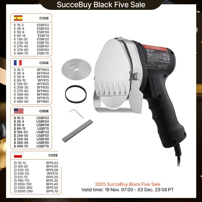 VEVOR Elektrisches Schawarma-Messer, 80 W, Türkisches Kebab-Messer, Kommerzieller Gyro-Schneider aus Edelstahl, Döner-Kebab-Fleischschneider mit 2 Klingen, 10 cm Klingendurchmesser