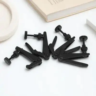 Alasum 4 قطعة الكمان غرامة المستقبلون الأسود النحاس الضابط للمبتدئين القيثارة استبدال أجزاء أداة سلاسل منظم