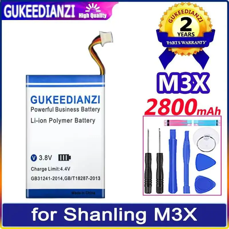 

Premium Replacement Portable Music Player Battery 2800Mah For Shanling M3X High Performance