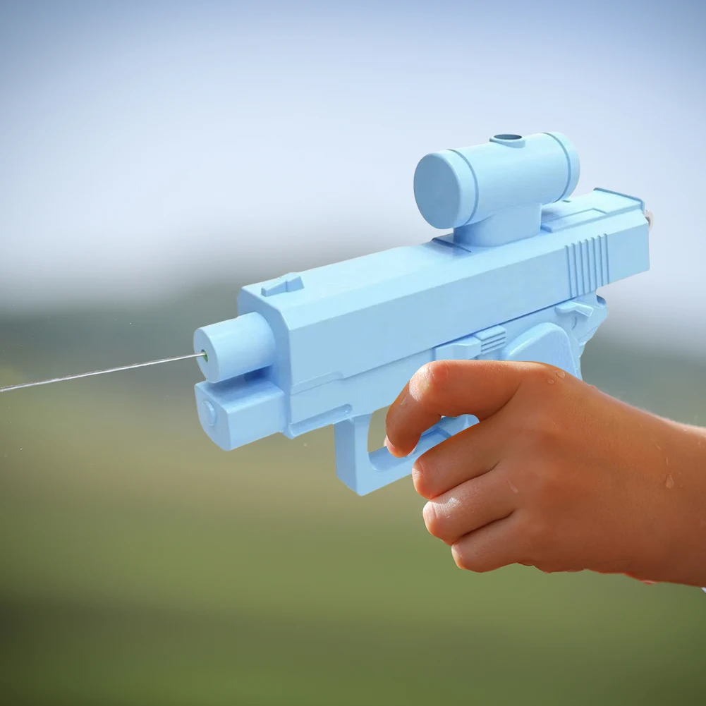 

Двусторонний водяной пистолет Prank Портативный хитрый водяной пистолет-распылитель спереди и сзади (синий 1)