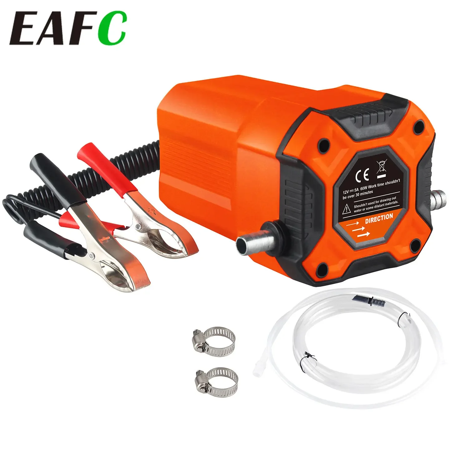 Portable 12V 60W Car Electric Oil Extractor Transfer Pum Oil/Crude Oil Fluid Suction Pump Fuel Engine Oil Extractor Siphon Tool