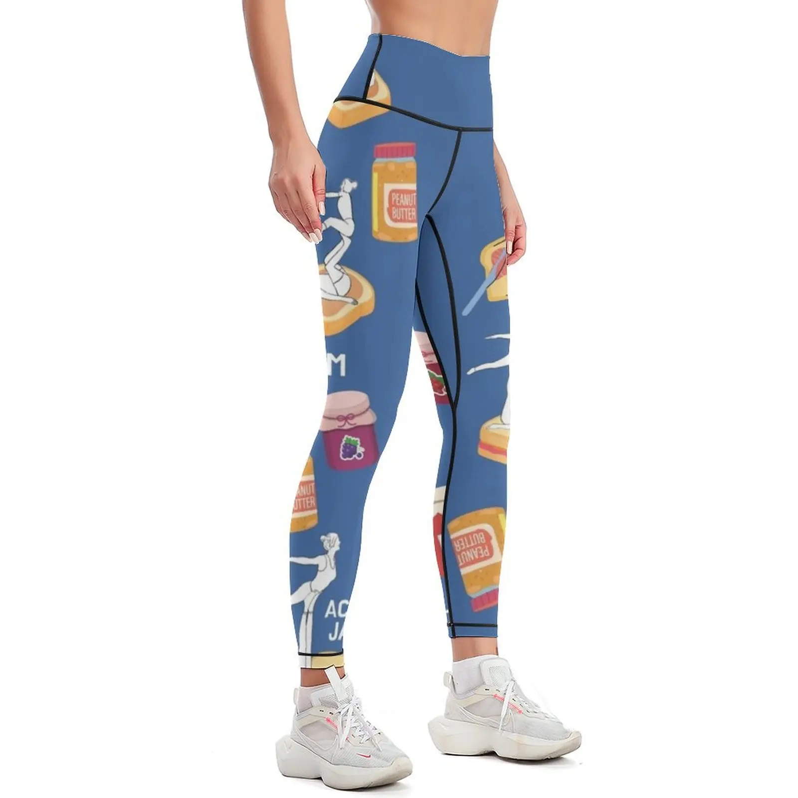 Acro Yoga Peanut Butter Jelly Jam Time! Leggings jogging pants Women's sports Womens Leggings