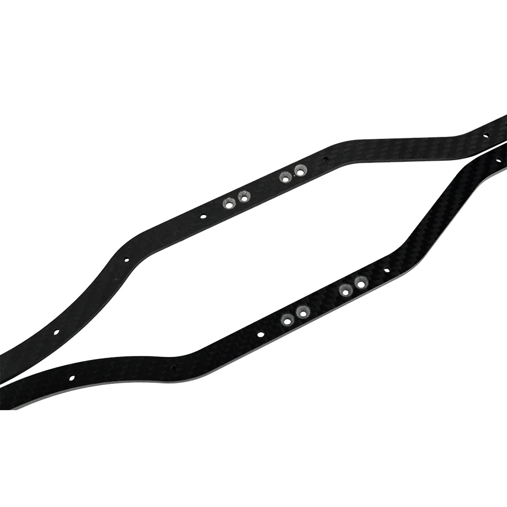 2Pcs Carbon Fiber Chassis Frame Rail for Axial SCX10 II 90046 90047 1/10 RC Crawler Car Upgrades Parts Accessories