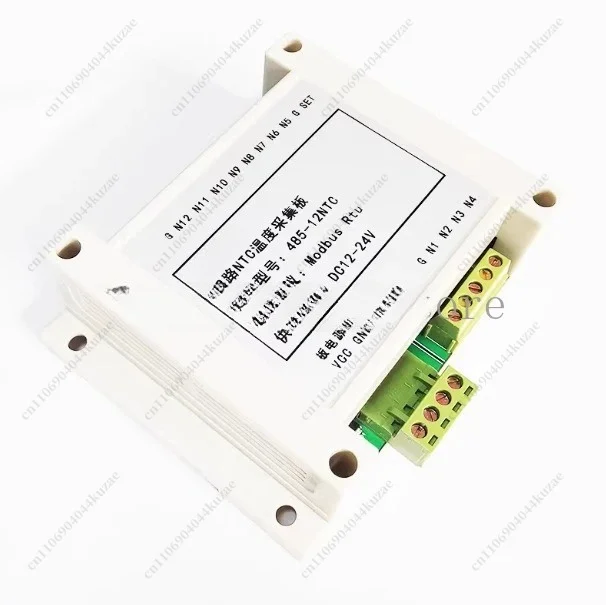 12 Channel NTC Temperature Collector 10K Thermistor Converter Modbus RS485 RTU Transmitter