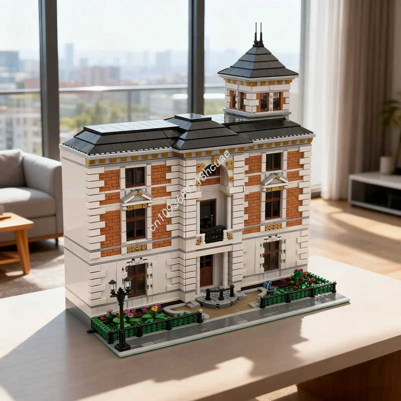 

4263 шт. MOC модульная городская особняк модульная модель строительные блоки архитектурные игрушки DIY образование рождественские подарки кирпич для детей
