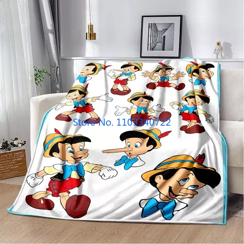 

Pinocchio Soft Plush Blanket, Flannel Kids Blanket Throw for Bed Sofa Nap Blankets 150x200cm Boy Girl Festival Gift