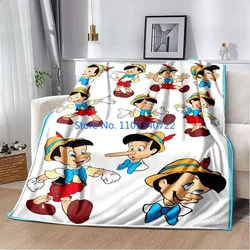 Pinocchio Soft Plush Blanket, Flannel Kids Blanket Throw for Bed Sofa Nap Blankets 150x200cm Boy Girl Festival Gift