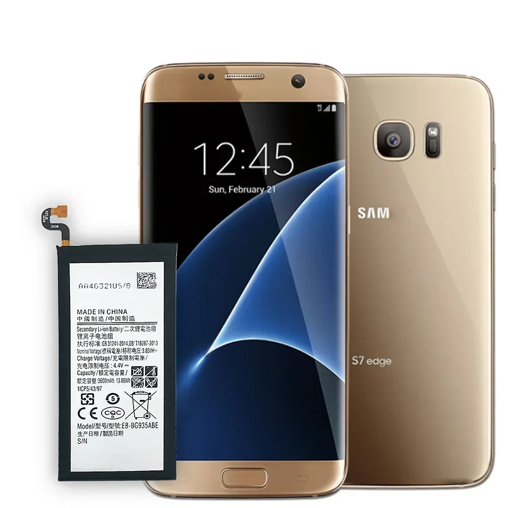 

EB-BG935ABE 3600mAh Battery for SAMSUNG Galaxy S7 Edge SM-G935 G9350 G935F G935FD G935W8 G9350 +Tools