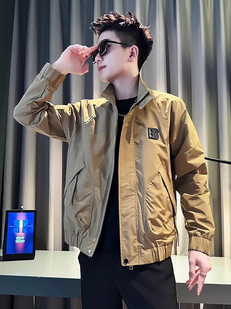 Sli الوقوف طوق Jaet الرجال الخريف جديد Sle 2025 الربيع الصيف العلامة التجارية العصرية الراقية يشعر طويل Sve سستة عادية Fa...