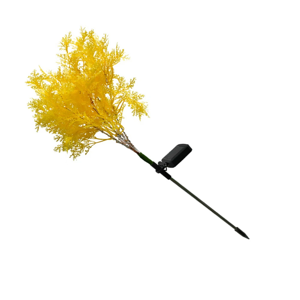 

Solar Rime Garden Lamp Yellow Durable Outdoor Lawn Stake Light IP66 Waterproof Energy Saving Landscape Lighting Fixture