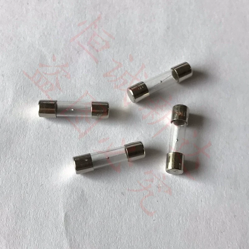 30-100pcs 5x20 glass fuse tube 1A 125V imported machine fuse 5 * 20mm 110V DC voltage
