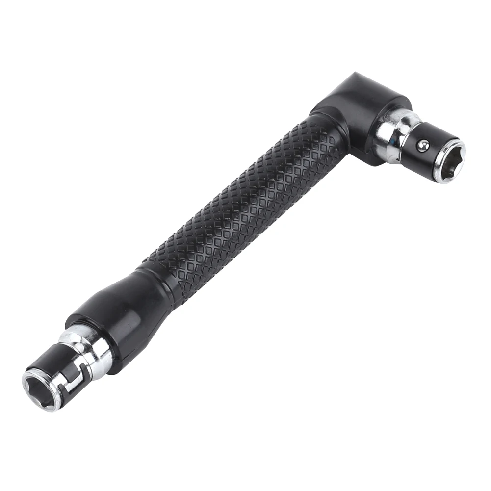 L Shape 1/4 Inch Hex Socket Wrench Double Head For Screwdriver Bits Hand Tool