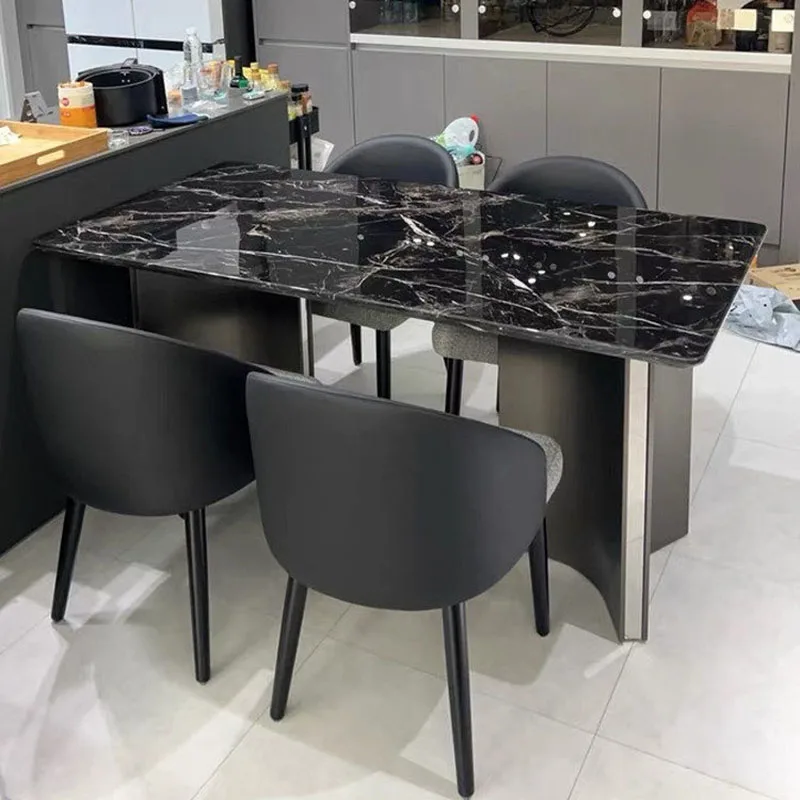 Mesa de Comedor Moderna de Lujo, Mesa de Comedor para Restaurante, Cocina, Cafetería, Salón, Escritorio, Sillas de Comedor, Mesas de Jantar Nórdicas, Muebles para el Hogar