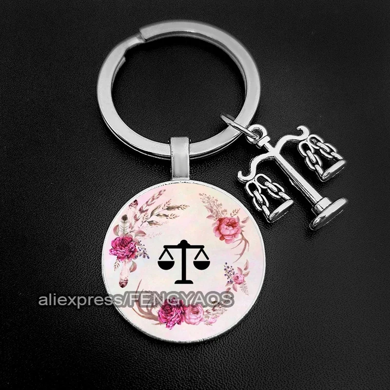 2023 Lawyer Keychain Accessories Justice Scale Keychains for Judge Justice Hammer Key Hloder Gift for Law Student