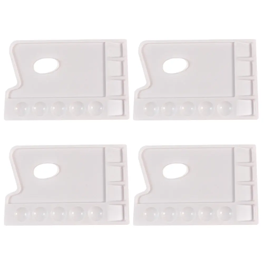 

Набор из 4 квадратных пигментных лотков из прочного пластика для фиксации цвета, для акрила, акварели, масляной живописи, DIY-проектов и художественных работ