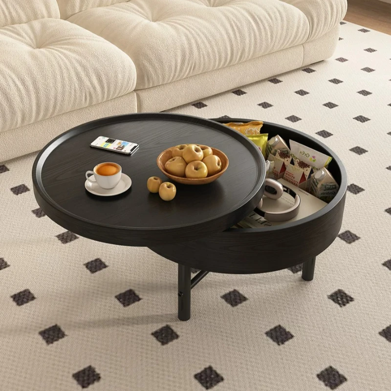 

Small Low Coffee Tables Round Storage Modern Wooden Coffee Tables Design Flexible Tavolino Da Salotto Living Room Furniture