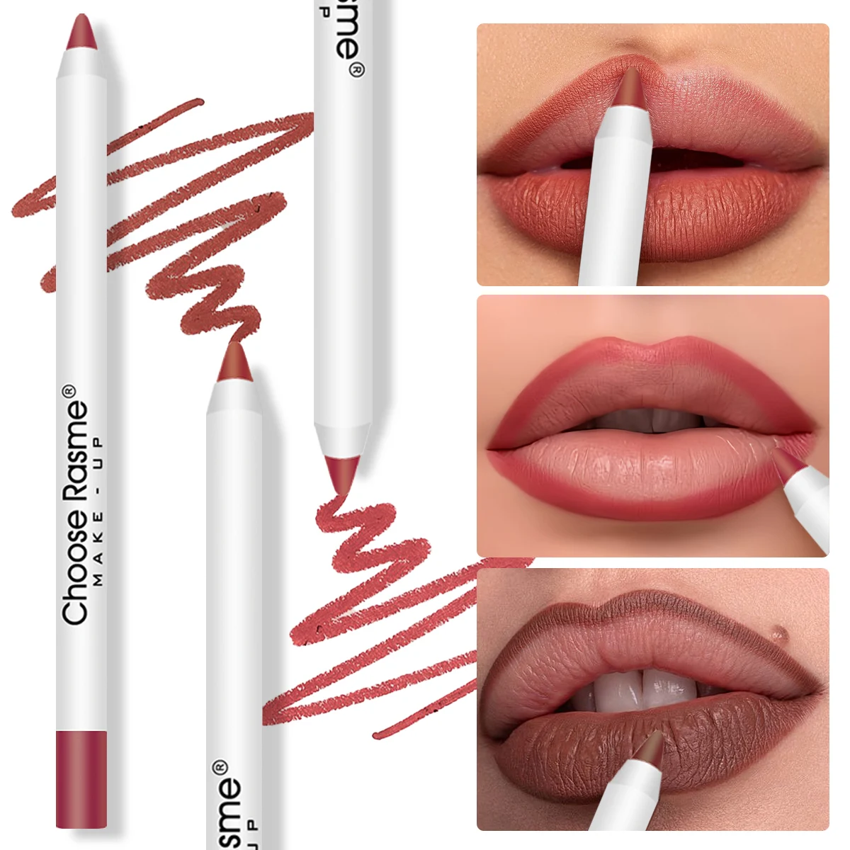 12 Piece Lipliner Set Matte Lipstick Waterproof And Durable Nude Contour Lip Liner Cosmetics Christmas gift