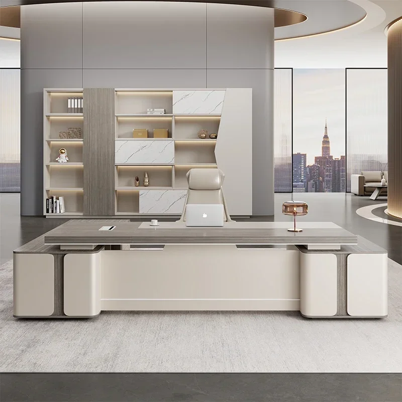 

Organiser Accessories Office Desks Computer Pliante Cabinet Desk Sets Light Luxury Room Office Bureau Furniture