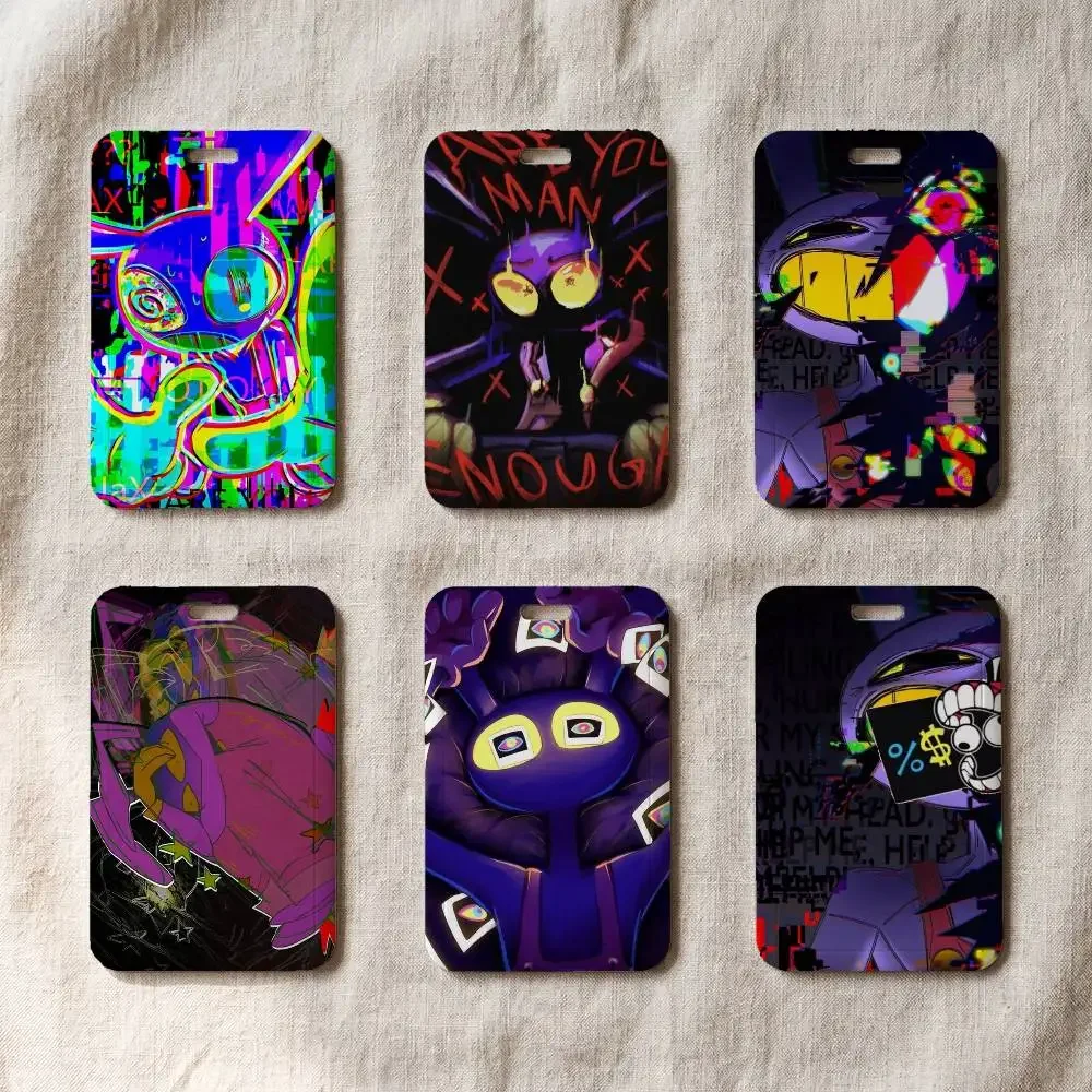 J-Jax Cartoon T-TADC Frosted Plastic ID Badge Holder Durable Work Card Pouch