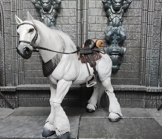 Figuras de acción interactivas para montar a caballo, juguetes de animales, decoración del hogar, regalo de cumpleaños, 1/12