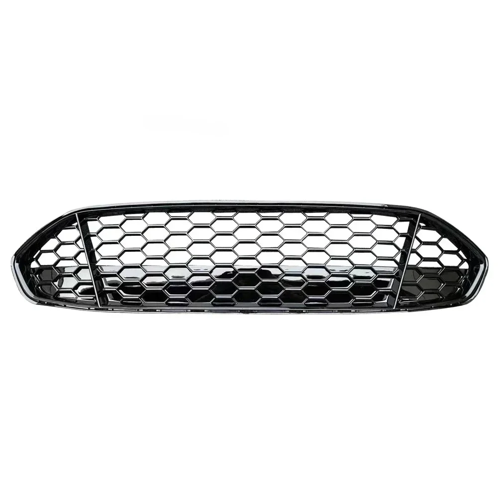 New！For Ford Fusion / Mondeo 2013 2014 2015 2016 Mesh Center Racing Grills Honeycomb Mesh Car Front Bumper Radiator Grille