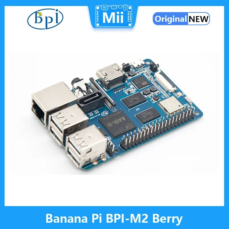 Banana Pi BPI-M2 Berry Allwinner A40i-H Quad-core Cortex -A7 CPU 1GB DDR3 With SATA BT4.0 Run Android 6.0 Ubuntu Debian Raspbian