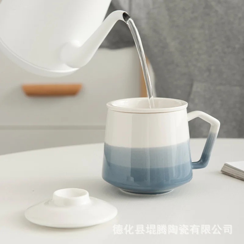 New Ceramic Mug Creative Office Separation Filter Cup Tea Set Gift